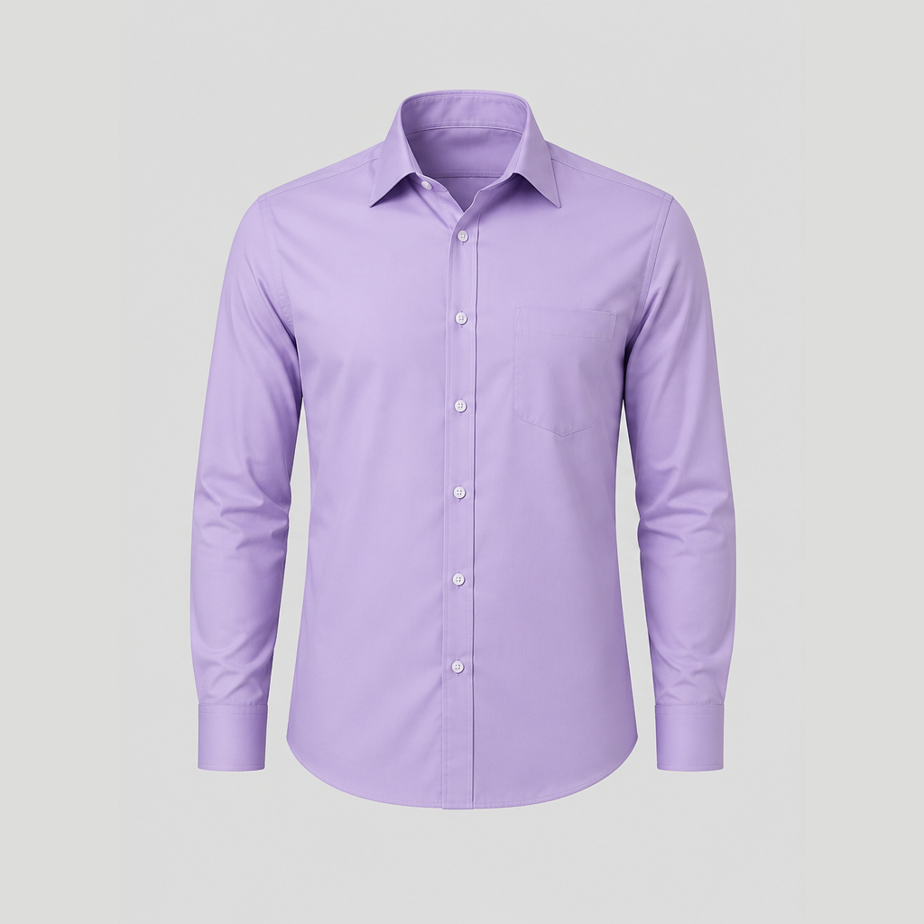 Agric Business Male Shirt (Soft Violet)