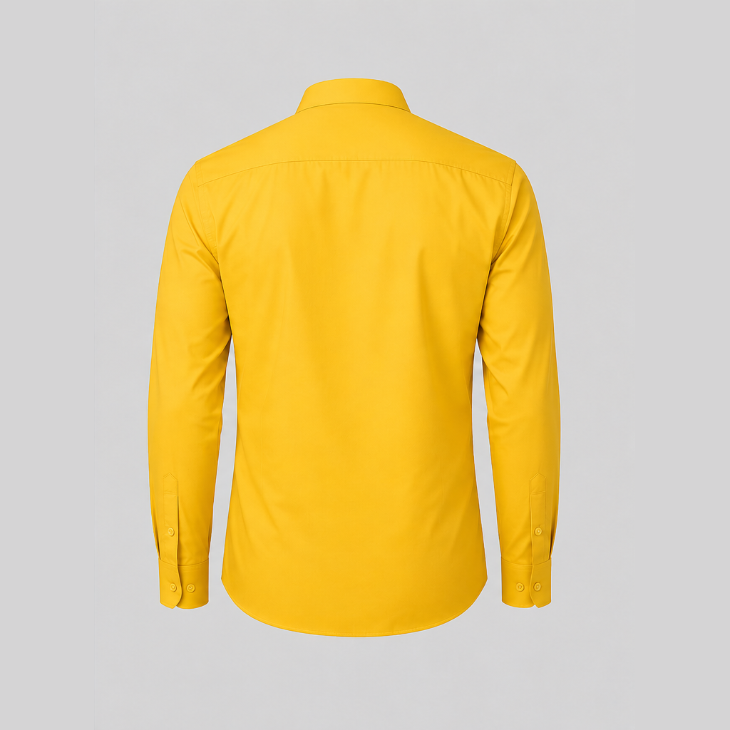 View 2 of Packaging Technology Male Shirt (Yellow)