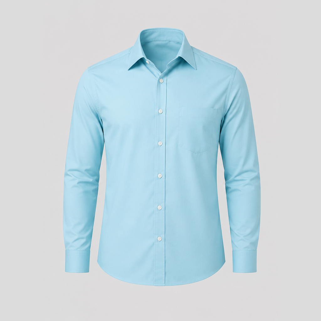 Public Administration Male Complete Dress Code (Light Aqua Blue Shirt & Black Trouser)