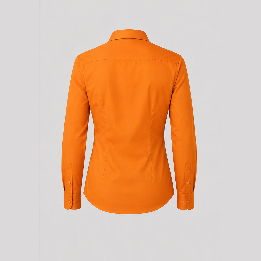 View 2 of Publishing Studies Female Shirt (Orange)