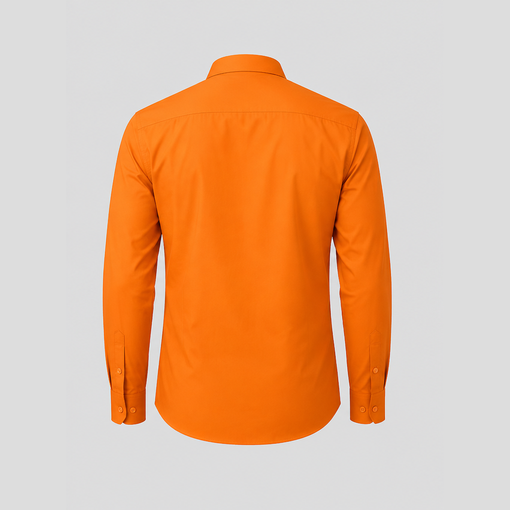 View 2 of Publishing Studies Male Shirt (Orange)