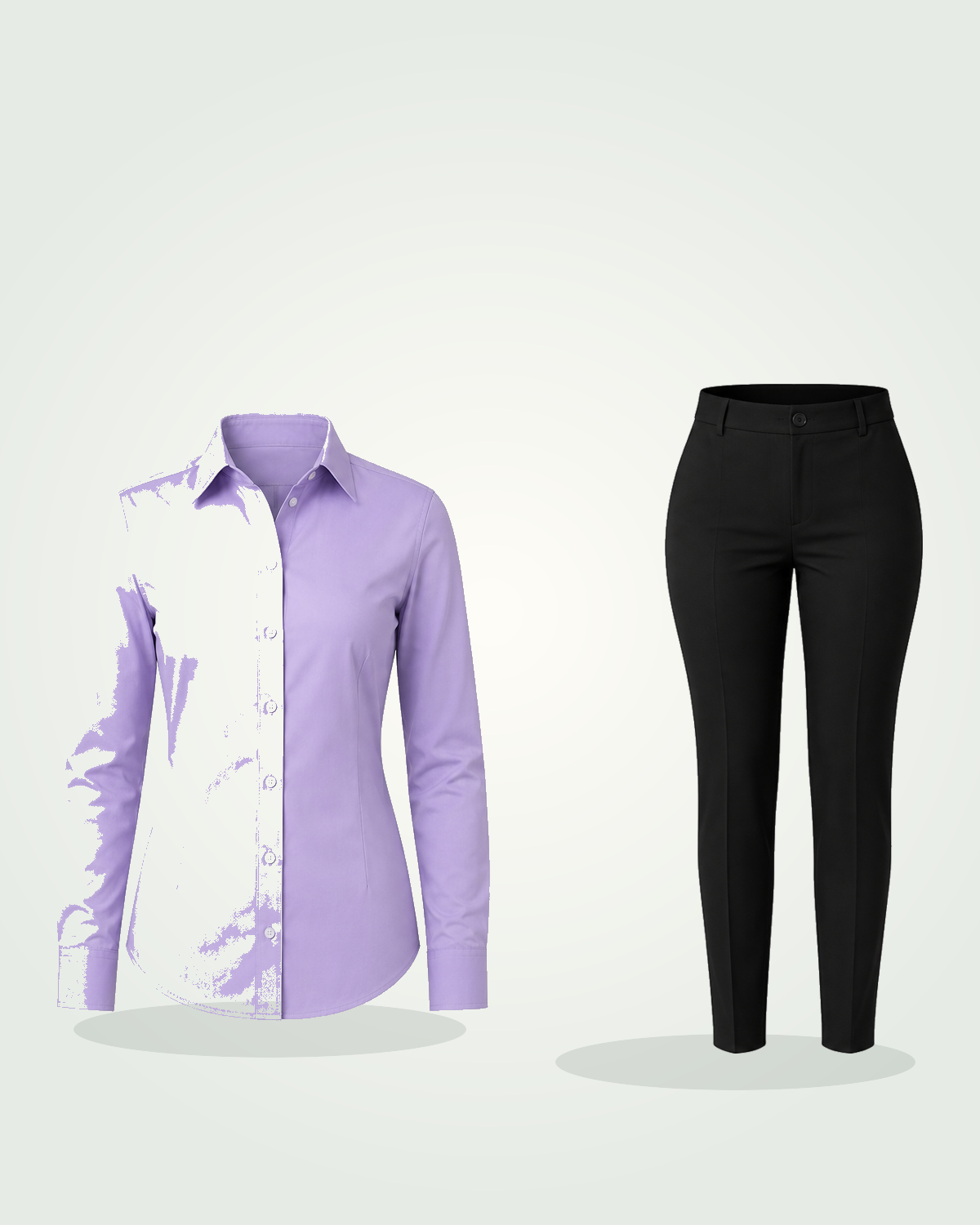 Agric Business Female Complete Dress Code (Soft Violet Shirt & Black Trouser)