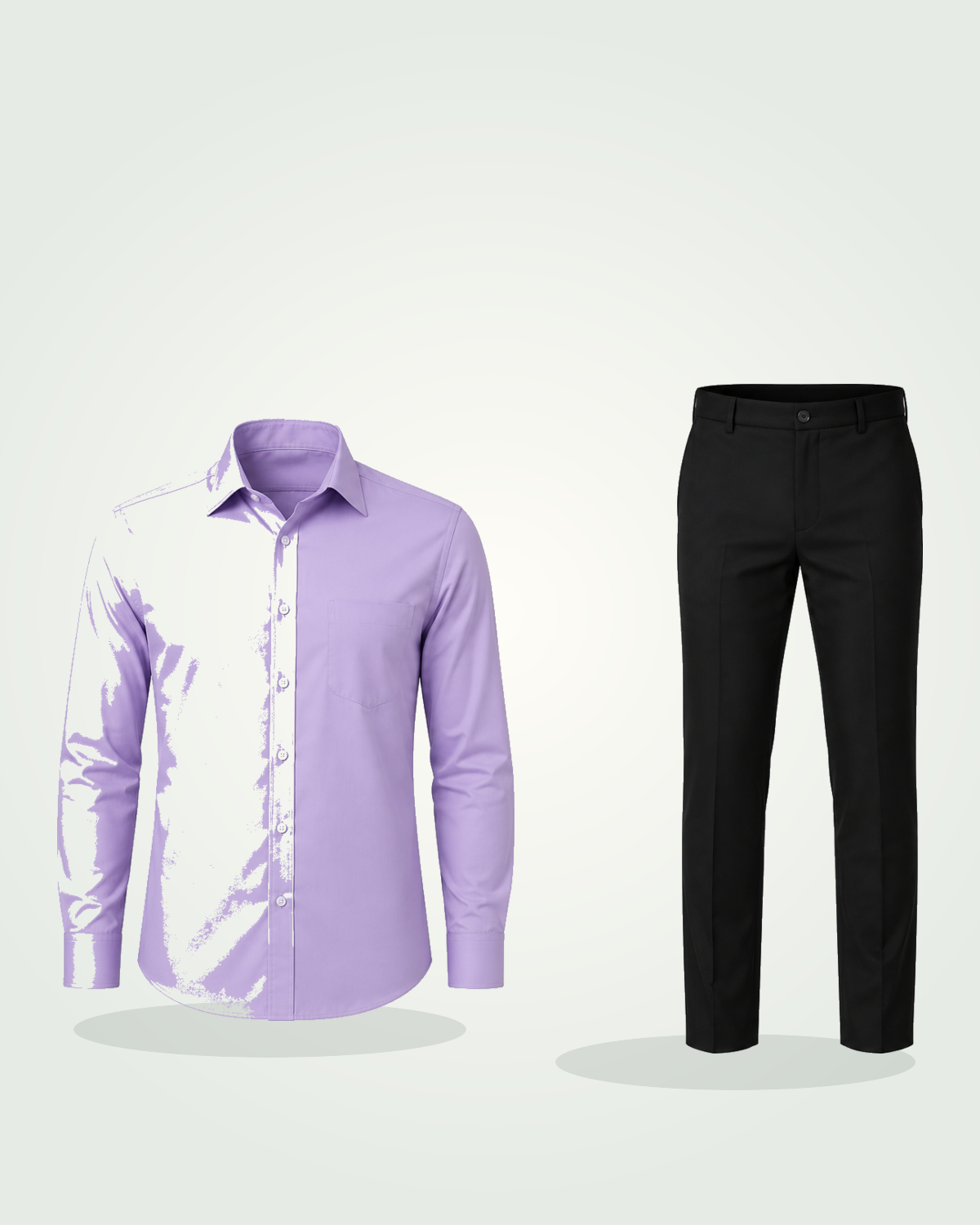 Agric Business Male Complete Dress Code (Soft Violet Shirt & Black Trouser)