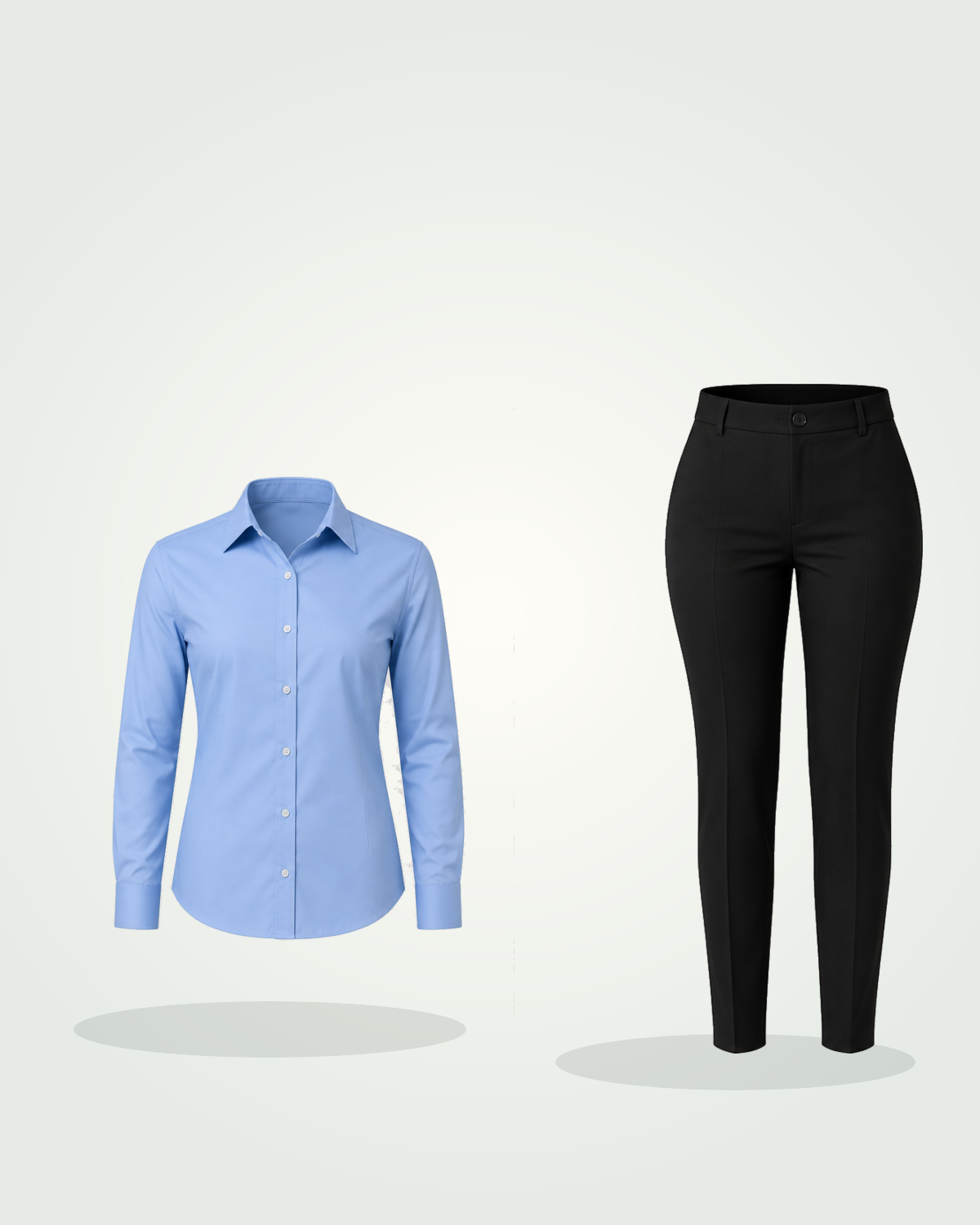 Business Administration Female Complete Dress Code (Blue Shirt & Black Trouser)
