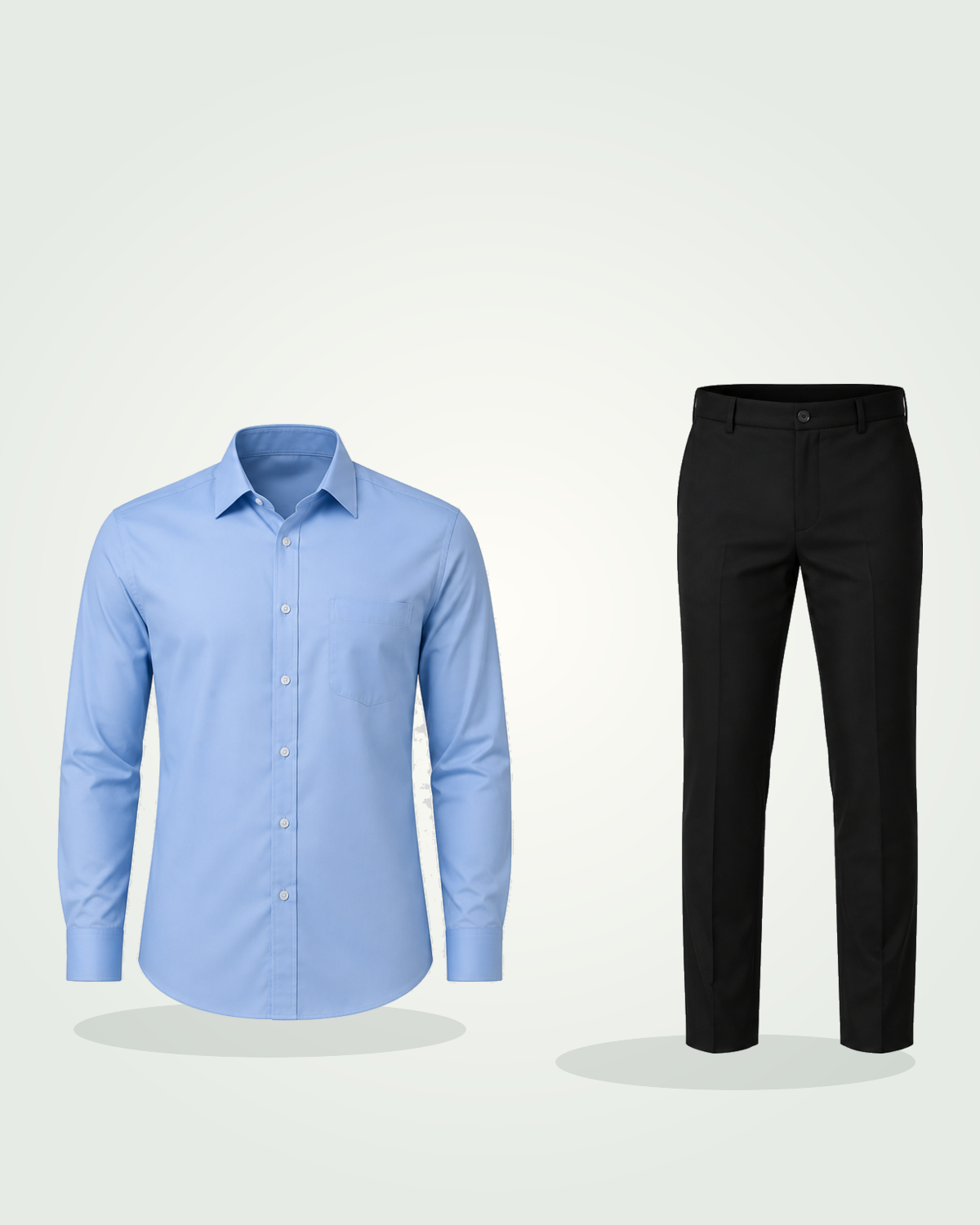 Business Administration Male Complete Dress Code (Blue Shirt & Black Trouser)
