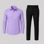 Agric Business Male Complete Dress Code (Soft Violet Shirt & Black Trouser)